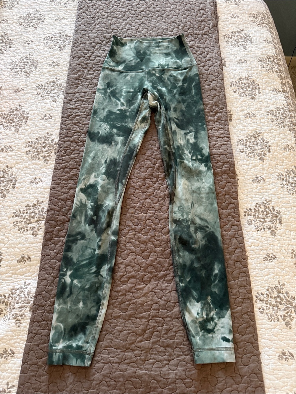 lululemon athletica Forest Green Tie-Dye High-Rise Leggings